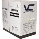 Vertical Cable 16-gauge 2-conductor Shielded Audio Cable - 152.4-meter (500-ft) Pull Box - White