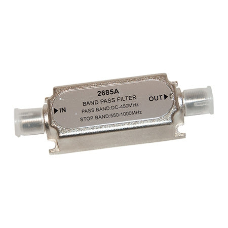 Band Pass Filter Pass Up To 500-MHz and Stop 550-1000-MHz
