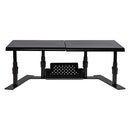 Allsop Metal Art ErgoTwin Adjustable Monitor Stand - Black