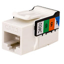 Vertical Cable RJ11/Cat3 Voice Grade 6x6 Keystone Insert - White