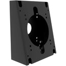 CTA Digital Premium Double VESA Wedge and Outlet/PoE Cover for Tablets with 75 x 75 and 100 x 100 VESA Standards - Black