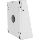 CTA Digital Premium Double VESA Wedge and Outlet/PoE Cover for Tablets with 75 x 75 and 100 x 100 VESA Standards - White