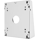 CTA Digital Premium Double VESA Wedge and Outlet/PoE Cover for Tablets with 75 x 75 and 100 x 100 VESA Standards - White