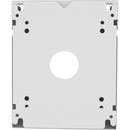CTA Digital Premium Double VESA Wedge and Outlet/PoE Cover for Tablets with 75 x 75 and 100 x 100 VESA Standards - White