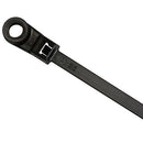 ACT 17.7-cm (7-in) Mounting Hole 50-lbs Rated Cable Ties - 100-pack - Black