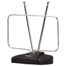 RCA UHF/VHF Adjustable 64-km (40-mile) Rabbit Ear Indoor 4K HDTV Antenna - Black