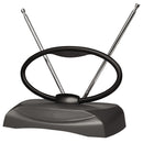 RCA UHF/VHF Adjustable 48-km (30-mile) Rabbit Ear Indoor 1080p HDTV Antenna - Black