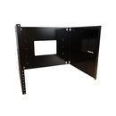 Hammond 8U Adjustable Depth Hinged Wall Rack
