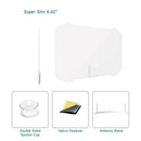 ANTOP Paper Thin Indoor HDTV Antenna 56-km (35-mile) with Table Stand - White - Open Box