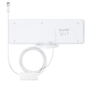 ANTOP Flat-Panel Smartpass Amplified 80-km (50 mile) Indoor HDTV Antenna - White - Open Box