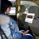 CTA Digital Universal Tablet Headrest Mount with 360-degree Rotation for 17.8-cm (7-in) to 35.6-cm (14-in) Tablets - Black