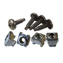 Hammond 10-32 x 0.75-in Black Rack Screws with Cage Nuts - 50 Pack - Black