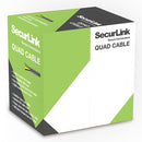 SecurLink Station Z FT4 22-gauge 4-conductor Quad Cable - 1000-ft - Brown