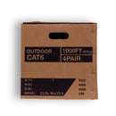 SecurLink Cat6-Double Wall-Outdoor Direct Burial Cable - 1000-ft Pull Box - Black