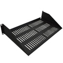 SecurLink 25.4-cm (10-in) Vented Fixed 1U Rackmount Shelf - Black