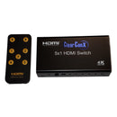 ClearConX 5-in 1-out HDMI Switch with 4K X 2K / 3D / CEC Support - Black