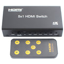 ClearConX 5-in 1-out HDMI Switch with 4K X 2K / 3D / CEC Support - Black