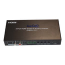 ClearConX 4-in 1-out HDMI 2.0 Switch with 4K Support - Black