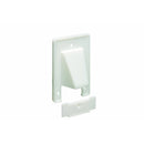 Arlington Single Gang Reversible Two-Piece Low-Voltage Cable Entrance Plate - White