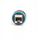 Vertical Cable Outdoor RJ45 Inline Coupler/Splice - Black