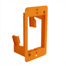 Construct Pro Slim Single Gang Open Back Low Voltage Bracket - Orange