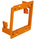 Construct Pro Slim Dual Gang Open Back Low Voltage Bracket - Orange