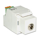 Construct Pro 3.5-mm (1/8-in) Stereo Keystone Insert - White