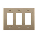 Construct Pro Triple Gang Decora Cover Wall Plate - Ivory