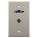Construct Pro VGA with 3.5-mm Audio Wall Plate - Light Almond