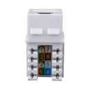 Construct Pro™ Cat5e Keystone Jack - 10-pack - White