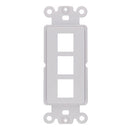 Construct Pro 3 Keystone Jack Decora Insert - 10-pack - White