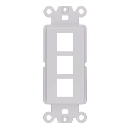 Construct Pro 3 Keystone Jack Decora Insert - 10-pack - White