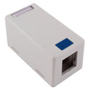 SureConX 1-Port Keystone Surface Mount Box  - White