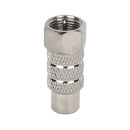 Construct Pro RCA Female to F Male Adapter - 10-pack