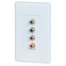 Element-Hz Cat5 Balun for Component Video & Digital Coax Audio Wall Plate - Pair - White