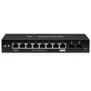 Ubiquiti EdgeSwitch 10X 8-Port Gigabit PoE - 24-volt - Black