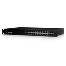 Ubiquiti EdgeMAX EdgeSwitch Managed PoE 24-port Gigabit Ethernet with 2-port SFP - 250-watt - Rackmountable - Black