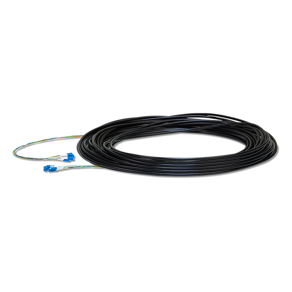 Ubiquiti Single-Mode LC Outdoor Fiber Cable - 91.44-meters (300-ft) - Black
