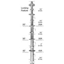 Wade 12-meter (40-ft) Telescoping Antenna Mast