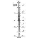 Wade 15.2-meter (50-ft) Pop-Up Mast