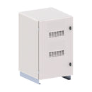 ALGCom GO 12U Fit Floor Outdoor Enclosure with Battery Compartment - White
