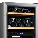 Hamilton Beach 43-bottle Dual Zone Wine Fridge - Stainless Steel
