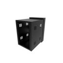 Hammond 18U 61-cm (24-in) Wide 88.9-cm (35-in) Deep Swing Out Sectional Wall Mount Rack Cabinet