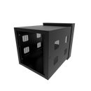 Hammond 12U 76.2-cm (30-in) Wide 88.9-cm (35-in) Deep Swing Out Sectional Wall Mount Rack Cabinet