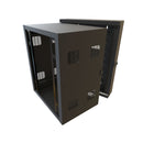 Hammond 18U 76.2-cm (30-in) Wide 68.6-cm (27-in) Deep Swing Out Sectional Wall Mount Rack Cabinet