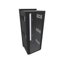 Hammond 32U 63.5-cm (25-in) Deep Swing Out Sectional Wall Mount Rack Cabinet with Window Door