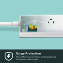 Kasa Smart Wi-Fi Power Strip 3-Outlets - White
