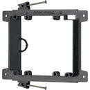 Arlington Nail-On Low Voltage Double Gang Mounting Bracket - Black
