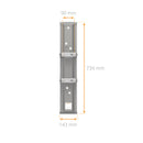 Mimosa 4.9-6.4-GHz 4-port 22-dBi 45-degree Sector Antenna - White