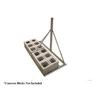 Wade Antenna Half Base Non-Penetrating Roof Mount and 1.5-meter (5-ft) Mast with 5-cm (2-in) Outer Diameter